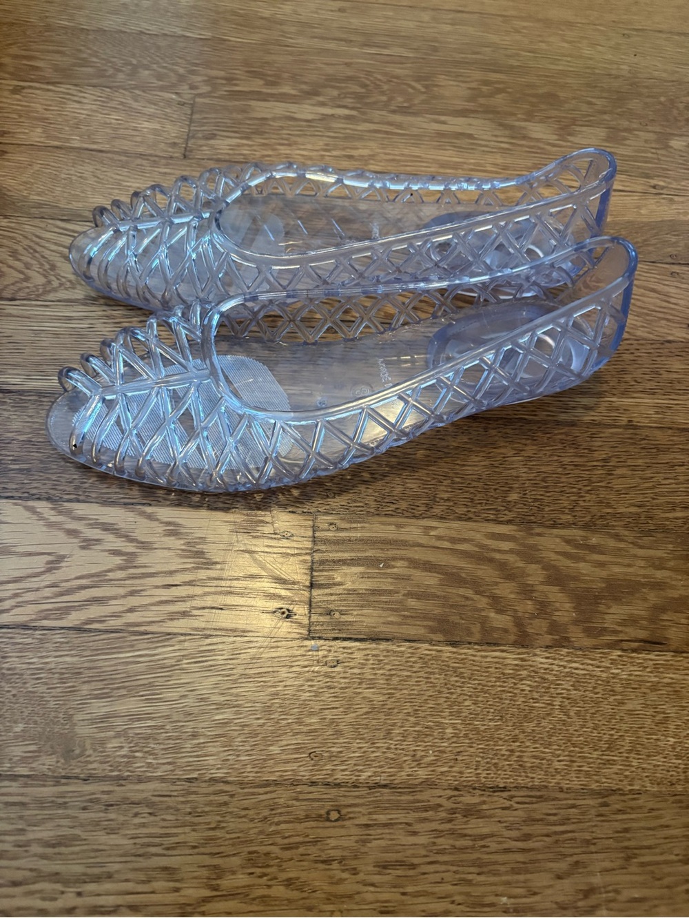 Los Angeles Apparel Clear Jelly Flats